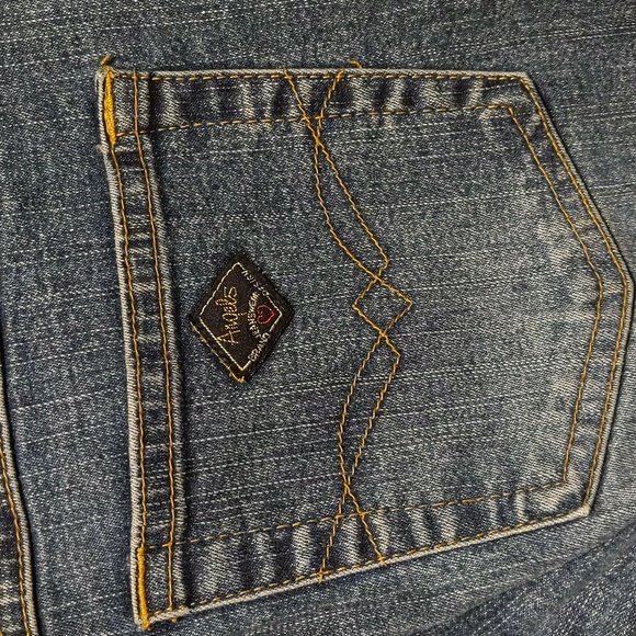 Angels Stretchy Low-rise Bootcut Blue Size 1 Women's Jeans - Picture 5 of 8